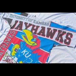 Vintage Magic Johnson Kansas Jayhawks T-shirt